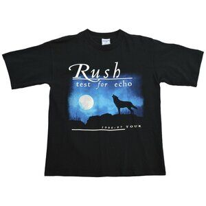 RUSH Test For Echo 1996 - 97 Concert Tour T Shirt Size LARGE L